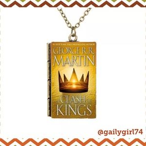 4 For $20 Game of Thrones Book Brass Necklace